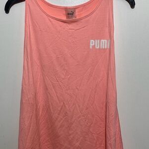 Puma Way 1 Women's Peach Lined Sleeveless Athletic Tank Top Size Large